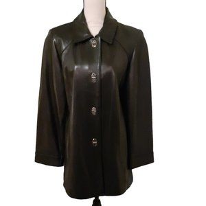 LNR La Nouvelle Renaissance 100% Black Leather Jacket Size M